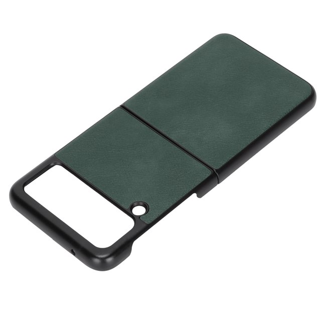 Funda de cuero con patrón de lichi para Galaxy Z Flip, funda protectora de cuero con patrón de lichi para teléfono Galaxy Z Flip, funda de cuero de protección complet