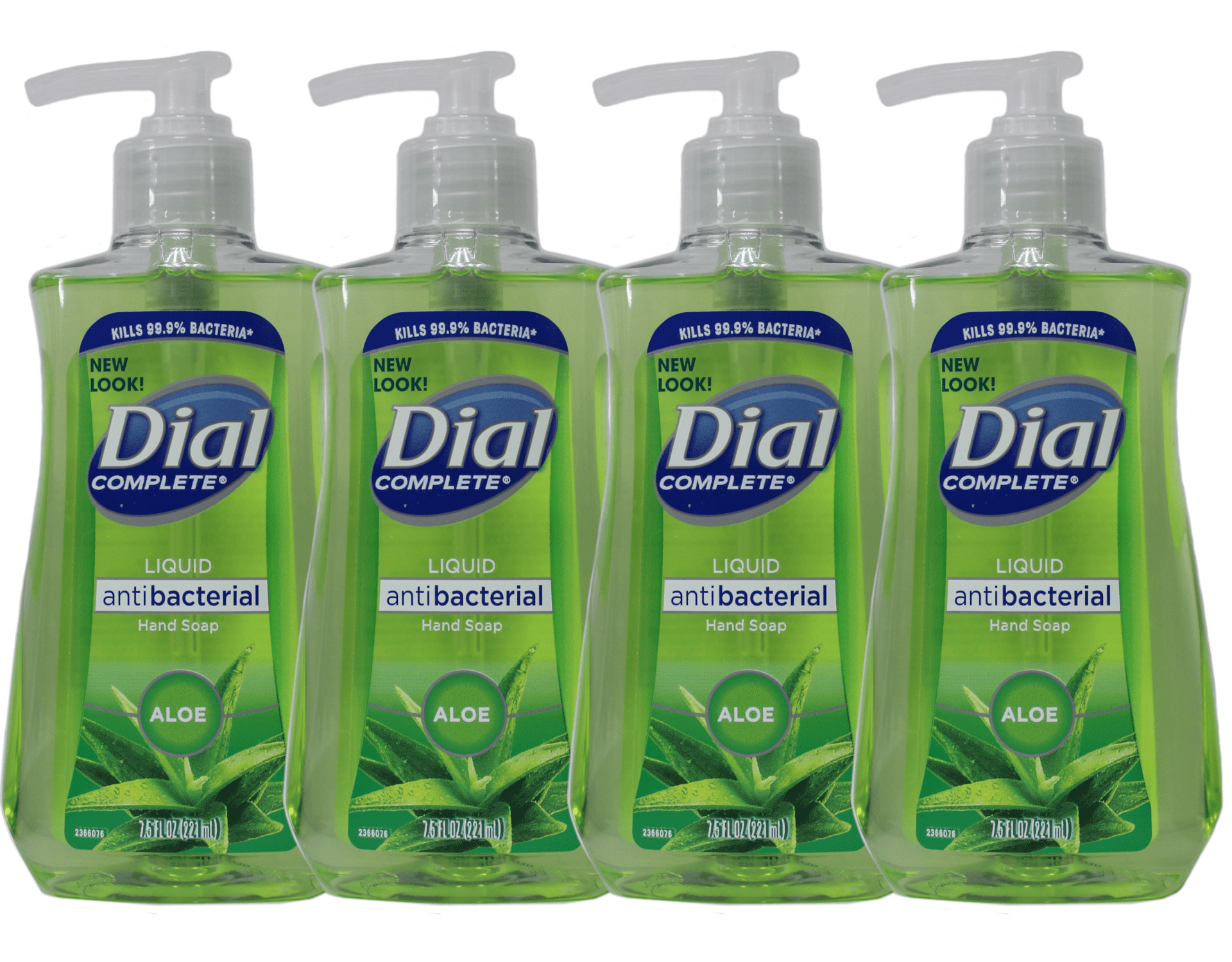 Dial Complete Liquid Antibacterial Moisturizing Hand Soap Aloe 7.5 oz Pack of 4