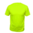 thumbnail image 4 of 2 Pack-High Visibility Short Sleeve T-Shirt Hi Vis Green Work Safety Shirts Size: Small, 4 of 5