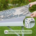 thumbnail image 6 of Elastic Edge Floral Design Tablecloth with Secure Fit for 36 Inch Square Patio Tables, 6 of 6