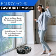 Philips CD Soundmachine Portable Boombox, Mega Bass Reflex Stereo Sound System with NFC, Bluetooth, FM, MP3