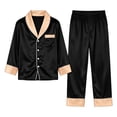 thumbnail image 6 of Kelon Christmas Family Pajamas Matching Sets, Long Sleeve Button Down Pj Set, Festival Party Holiday Sleepwear, comfort Soft Long Pants Lounge Set, 6 of 9