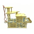 thumbnail image 3 of Dosaele Hamster Wooden Villa Hideout Multi-Story House With Ladder Climbing Toy For Chipmunk Rat, 3 of 7