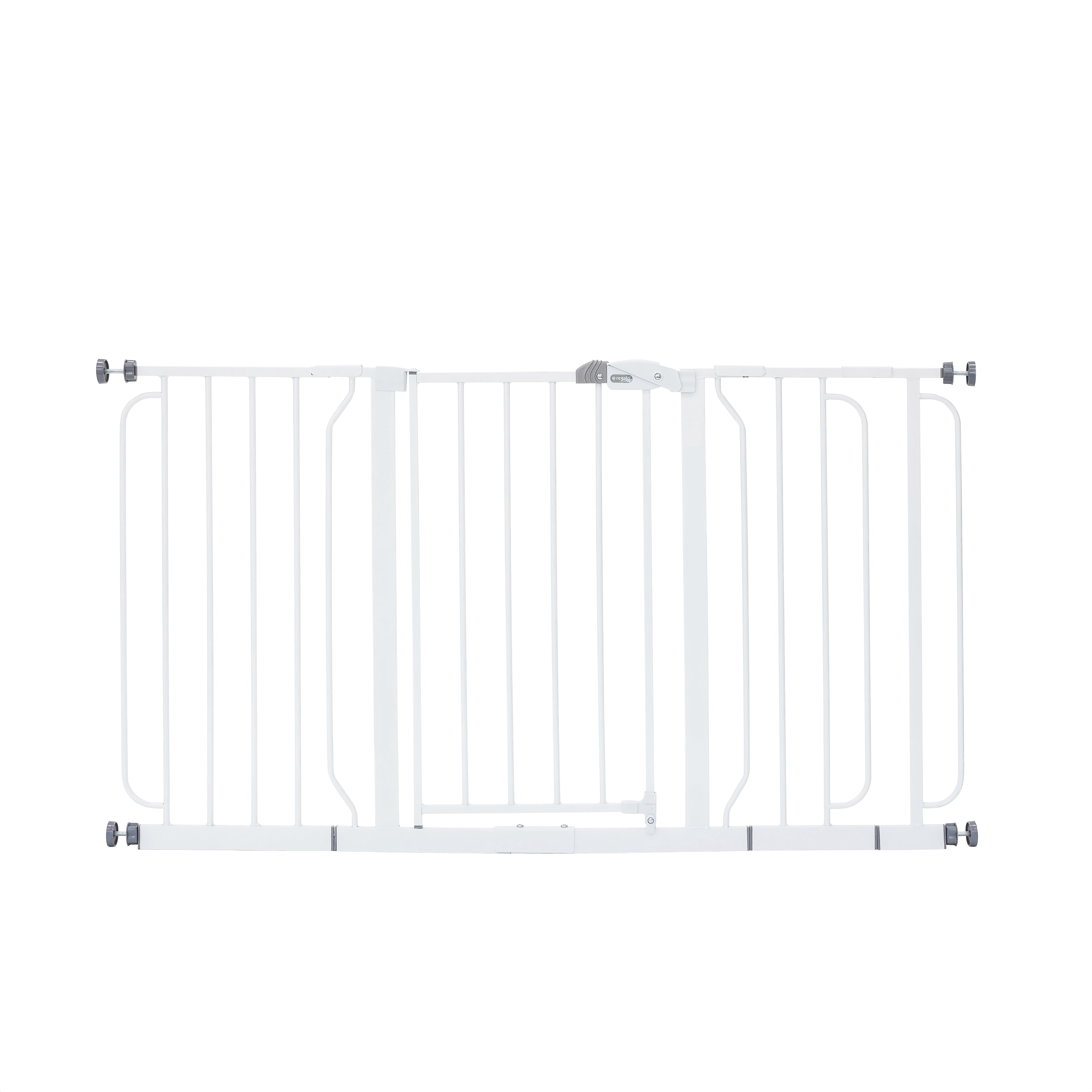 Regalo 56 Inch Extra Wide Walk-Through Baby Safety Gate, White
