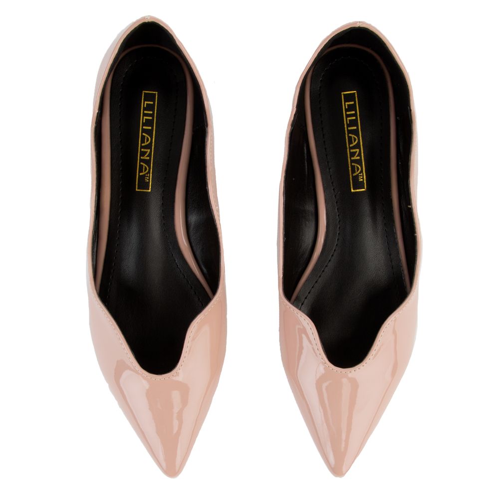 Funky Fun Pointy Toe Patent Flats Women's Shoes - Walmart.com