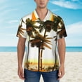 thumbnail image 4 of Sunshine Island Hawaiian Shirts For Men, Summer Short-Sleeve Relaxed-Fit Button-Down Shirts 3x-Large, 4 of 9