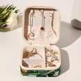 thumbnail image 6 of Dinosaur Travel Portable Square Jewelry Box Earring Necklace Bracelet Holder Display Case Organizer Box, Decorative Jewelry Stand Storage Box, 6 of 6