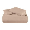 thumbnail image 2 of Superior Cotton Linen Blend Tan Duvet Set, Full/ Queen, 2 of 5
