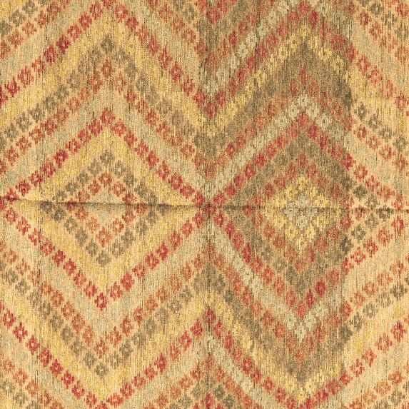 Ahgly Company Indoor Square Abstract Brown Modern Area Rugs, 5' Square