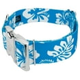 thumbnail image 3 of Country Brook Petz® 1 1/2 inch Premium Blue Hawaiian Dog Collar, Large, 3 of 5
