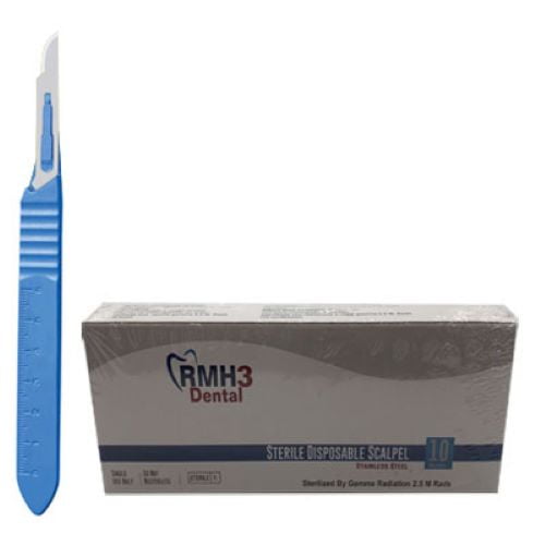 Disposable Sterile 15 Stainless Steel Scalpels 10/Box