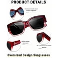 thumbnail image 3 of Gafas de Sol KANASTAL Polarizadas UV400 Rojo/Negro para Poner sobre Lentes, 3 of 6