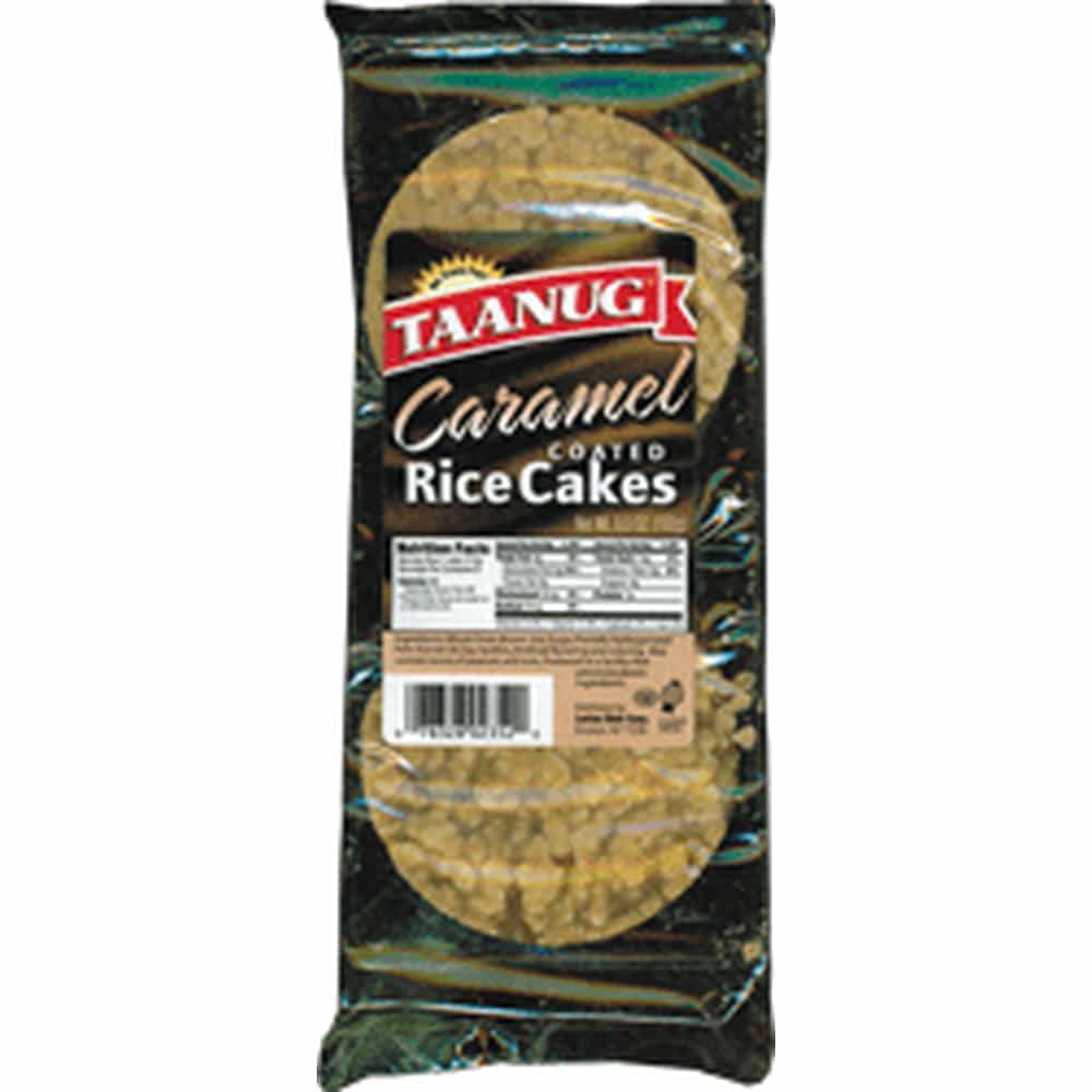 Taanug Kosher Rice Cakes Caramel Coated 6 Cakes