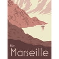 thumbnail image 3 of Green, Jacob 12x14 Black Modern Framed Museum Art Print Titled - French Coast I, 3 of 5