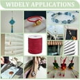 thumbnail image 6 of 100 Yards Red Nylon Beading String 1.5mm Chinese Knotting Cor Thread Cord Wind Chime Cord Replacement Lift Shade Blind String for DIY Crafts Bracelet Gardening Plant, 6 of 9