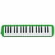 thumbnail image 4 of Melódica portátil Yuarrent ABS 37 teclas instrumento Musical verde, 4 of 6