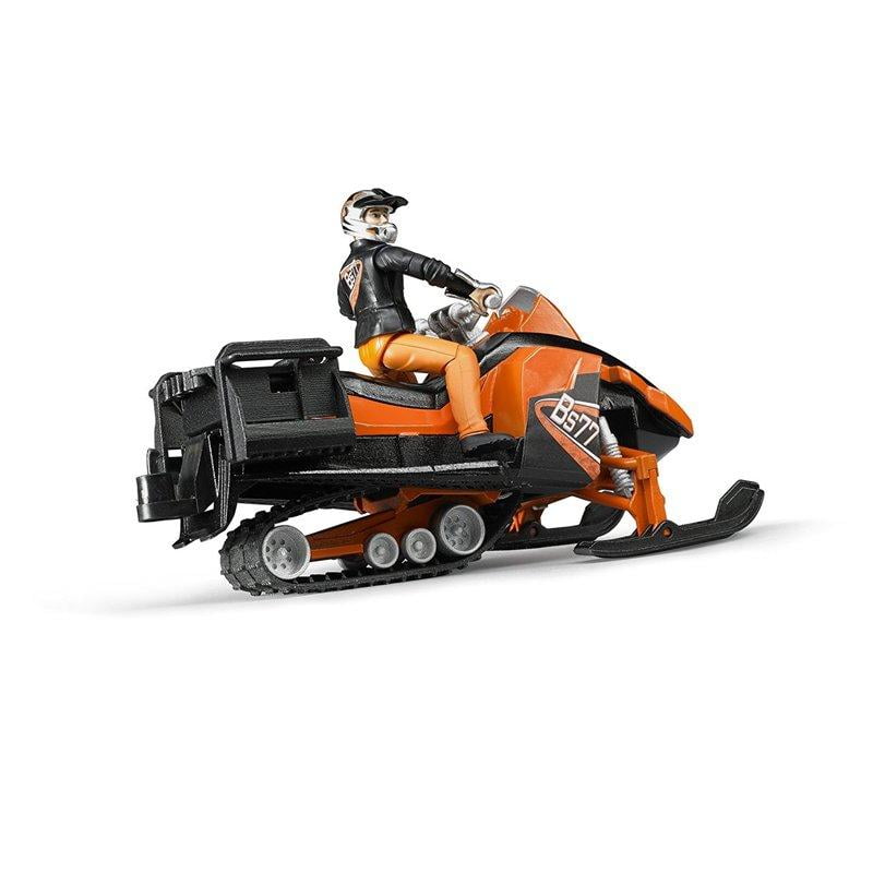 bruder snowmobile with driver