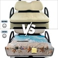 thumbnail image 5 of Uorisanigo Beach Starfish Golf Cart Seat Covers Golf Cart Accessories Universal Golf Cart Seat Towel Blanket for 2-Person Seats for EZGO Yamaha Club Car Seat Protector, 5 of 7