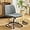 Grey, variant on SKTPI Criss Cross Legged Chair,Wide Comfy Office Desk Chair,Swivel Armless Vanity Boucle Chair for Study,Make Up,Home Office,Teddy Fleece,Dark Grey