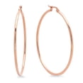 thumbnail image 1 of Ladies 18Kt Rose Gold Plated Hoop Earrings, 1 of 1