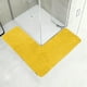 thumbnail image 4 of Alfombra Esquinera Plushes Mats | Alfombrilla Absorbente Antideslizante de Espuma Viscoelástica para Baño y Cocina | Amarilla 120 X 120 Cm | Lavable a Máquina - 1 Unidad, 4 of 6