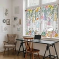 thumbnail image 5 of Easter Bunny Kitchen Curtains 45 Inch Length, Eucalyptus Leaves Spring Easter Eggs Country Tiers Curtains for Bathroom Bedroom Cafe, Light Filtering Small Window Treatment Drapes 2 Panels 42"Wx45"L, 5 of 8
