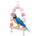 thumbnail image 3 of Hanging Swing Toy, Hook Birds Swing Toy Wooden Beads Bell  For Finches, 3 of 8
