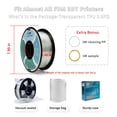 thumbnail image 5 of Filamento flexible de TPU ZIRO para impresora 3D, 1,75 mm, 0,8 kg, transparente, 5 of 5
