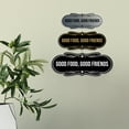 thumbnail image 2 of Designer Good Food, Good Friends Sign (Ivory/Dark Brown) - Large, 2 of 3