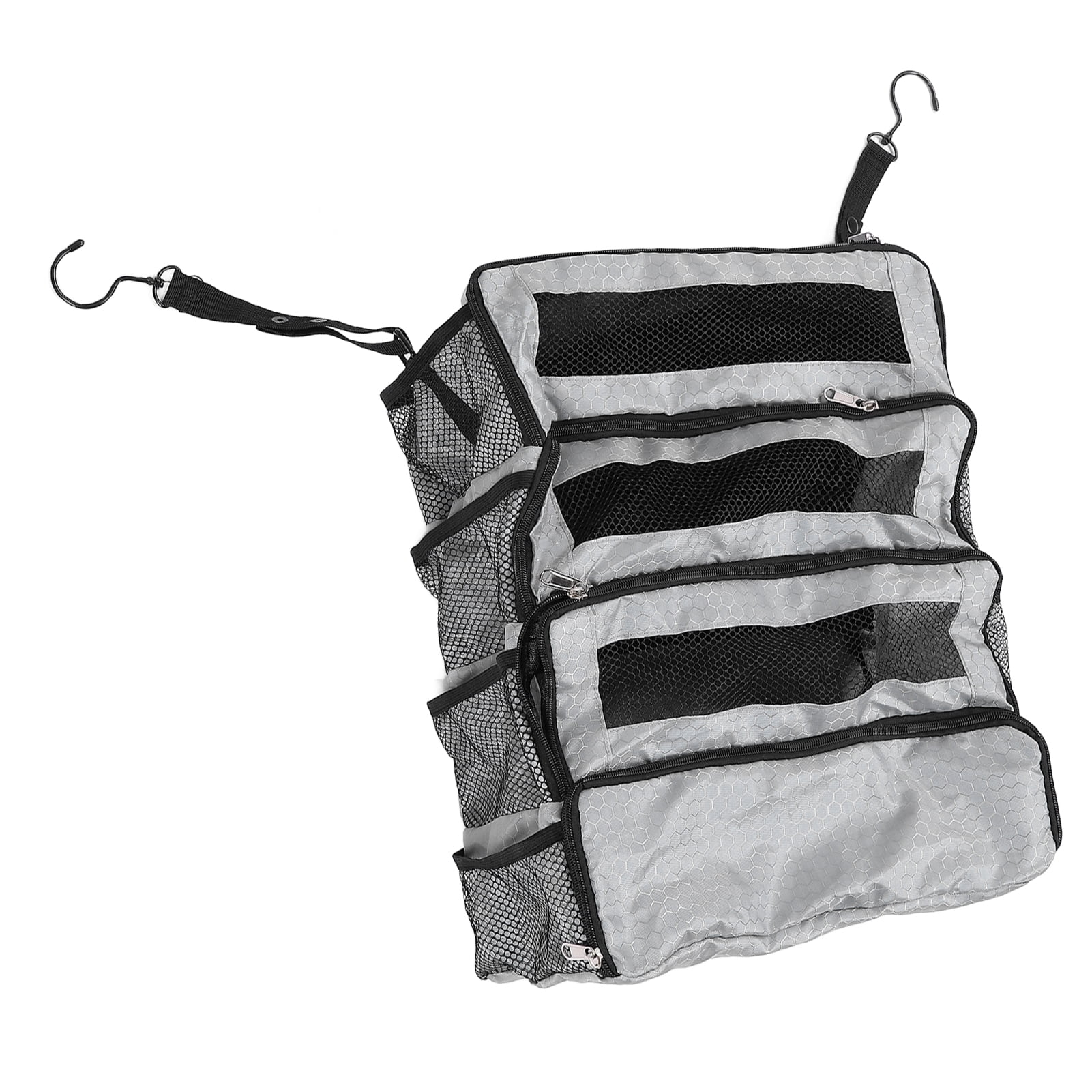 Nieyigj Suitcase Organizer Foldable Portable Travel Carry On Bag Luggage Compression Hanging Packing Cubes, 8.7x14.2x18.5 inches / 22x36x47 cm, Gray