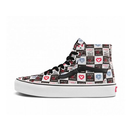 Vans SK8 Hi Tapered Love Letters Black/White Men's Classic Skate Shoes Size 9.5