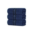 thumbnail image 3 of Dewalls Maisons 3-Pack Large Bath Towels, 100% Cotton 27x54 Inches, Quick Drying, Super Absorbent, Perfect for Daily Use, Bathroom & Hotel - Navy Color, 3 of 10