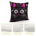 thumbnail image 4 of MDO  Kitty Cat Pillow Covers 18x18, Cat Gifts for Cat Lovers Cat Owners Women, Funny Black Cat Decorations Throw Pillow Cover, It’s Not Cat Hair It’s Kitty Glitter Cushion Covers for Home Decor, 4 of 5
