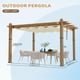 thumbnail image 2 of 10x10 ft outdoor gazebo con beige retractable canopy, 2 of 6