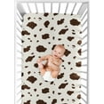 thumbnail image 5 of Sweet Jojo Designs Western Cowgirl Brown Off White Fitted Crib Sheet, 5 of 6