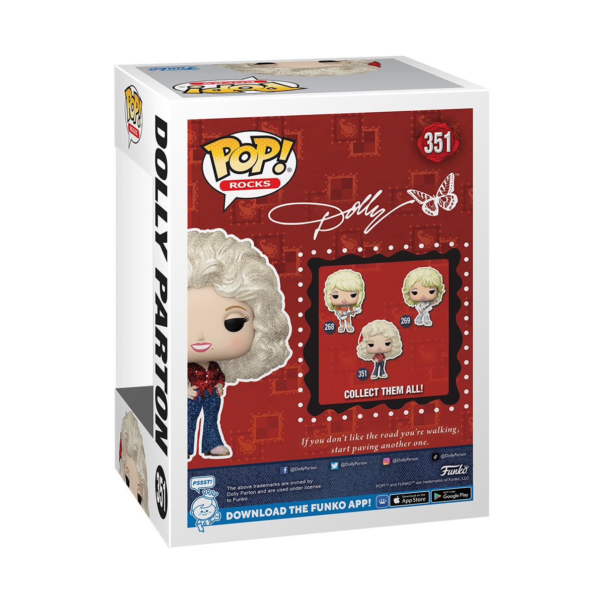 Dolly Parton '77 Tour Diamond Glitter Funko Pop! Vinyl Figure #351 - Entertainment Earth Exclusive Limited Edition