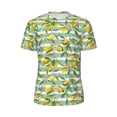 thumbnail image 5 of Wukai Lemon Print Men's Short-Sleeved Mesh T-Shirt,Quick-Dry Short Sleeve Workout T-Shirt-X-Small, 5 of 8