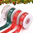 thumbnail image 1 of ziyahi 4x Durable And Easy To Cut Ribbon For Crafts – Wide Application 4 Rolls Christmas Easy Operation A, 1 of 4