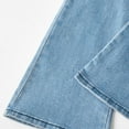 thumbnail image 7 of Kids Jeans Fashion Casual Elastic Waist Flare Denim Pants with Pockets Pants for Girls Size 6-13, 7 of 7