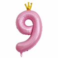 thumbnail image 4 of Globos JinminTrade con el número 19, rosas, 40 cm, 19 cumpleaños, niñas, 4 of 6