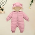 thumbnail image 2 of KVPLBQFD Baby Tracksuit Toddler Boy and Onesie for Boys Girl Long-sleeved Hooded down Cotton One-piece Crawling Suit with Extra Pile for 0 to 18 Months 5t Boy Clothes, 2 of 4