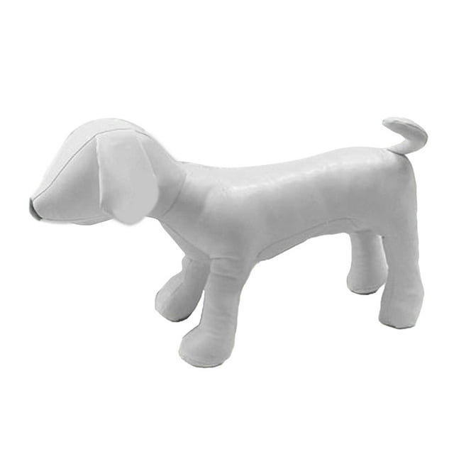 1PC Dog Mannequin PU Leather Standing Position for Display Dog