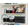 thumbnail image 6 of iDesign, Handled Bin with Lid, Black, Recycled Plastic, 6 of 6