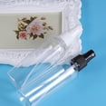 thumbnail image 4 of Botella de spray vacía de plástico 10pcs 100ML para maquillaje y cuidado de la piel Uso de viaje recargable (Botellas transparentes con rociador blanco), 4 of 5