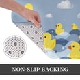 thumbnail image 6 of Goofa 16"x24" Inches ducklings swim on the sea waves Pattern Doormats for Outdoor Entrance - Non-Slip Welcome Mat, Heavy Duty Door Mats Outdoor, Spring Doormat, 6 of 7