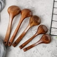 thumbnail image 4 of Wooden Curved Spoon Special for Kitchen Long Handle Big Soup Spoon Topwoner Wooden Spoon, 4 of 15