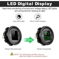 thumbnail image 3 of Voltímetro digital LED impermeable para motocicletas de 12 V, voltímetro de corriente CC de 6 V-48 V para automóviles, motocicletas, camiones, barcos y yates (verde), 3 of 8