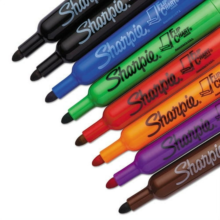 Flip Chart Marker, Broad Bullet Tip, Assorted Colors, 8/Set Flip Chart Marker, Broad Bullet Tip, Assorted Colors, 8/Set