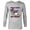 Athletic Heather, variant on Donald Duck Full of Tricks No Treats 80s Halloween - Long Sleeve T-Shirt for Men - Customized-Athletic Heather