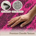 thumbnail image 6 of ODIKA Pink Print Leopard Spotted Diagonal Cheetah Abstract Inspired for Dining Room, Basement, Large Office, Non-Slip Chair-Friendly, 6 of 7